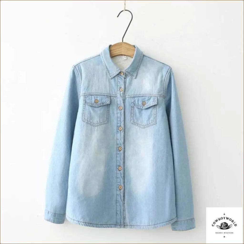 Chemise en Jean Cowboy Femme - Cowboy World