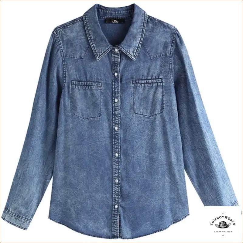 Chemise en Jean Western Femme - Cowboy World