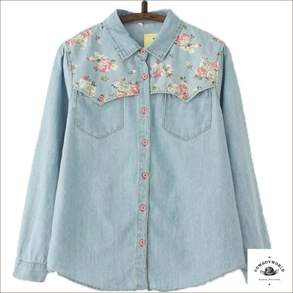 Chemise en Jeans Femme Country - Cowboy World