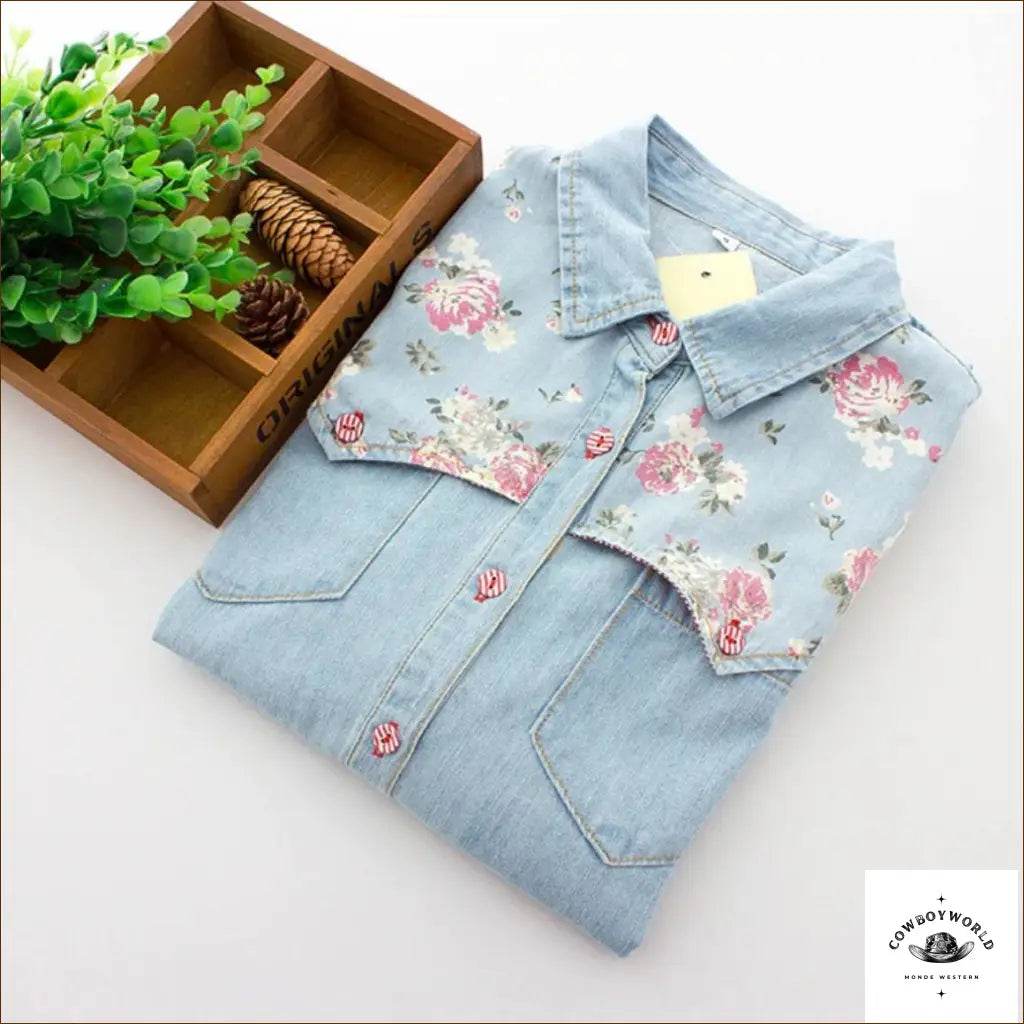 Chemise en Jeans Femme Country - Cowboy World