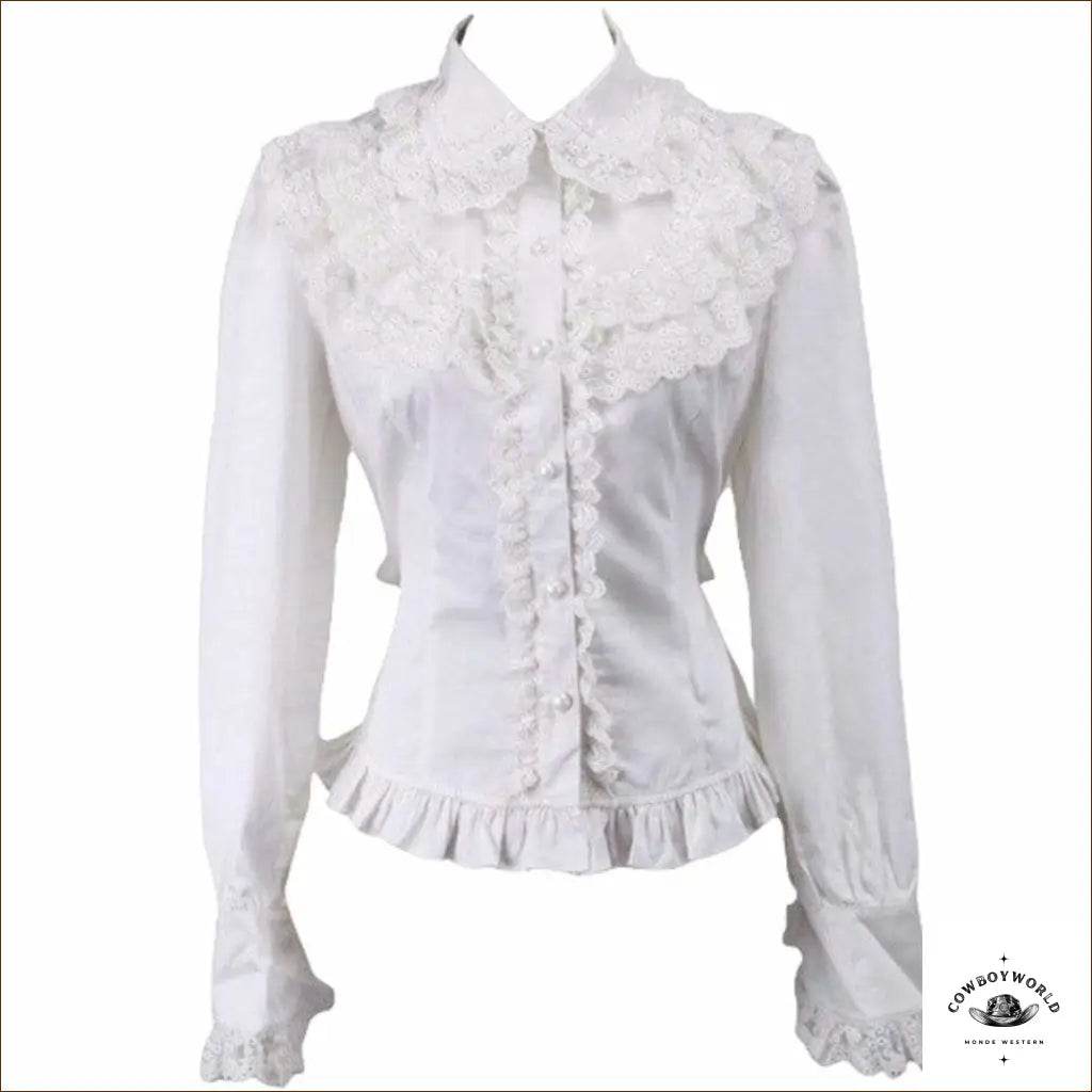 Chemise Femme Country Blanche - Cowboy World