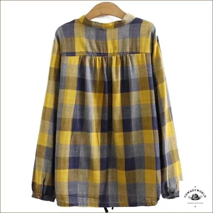 Chemise Femme Country Moutarde - Cowboy World