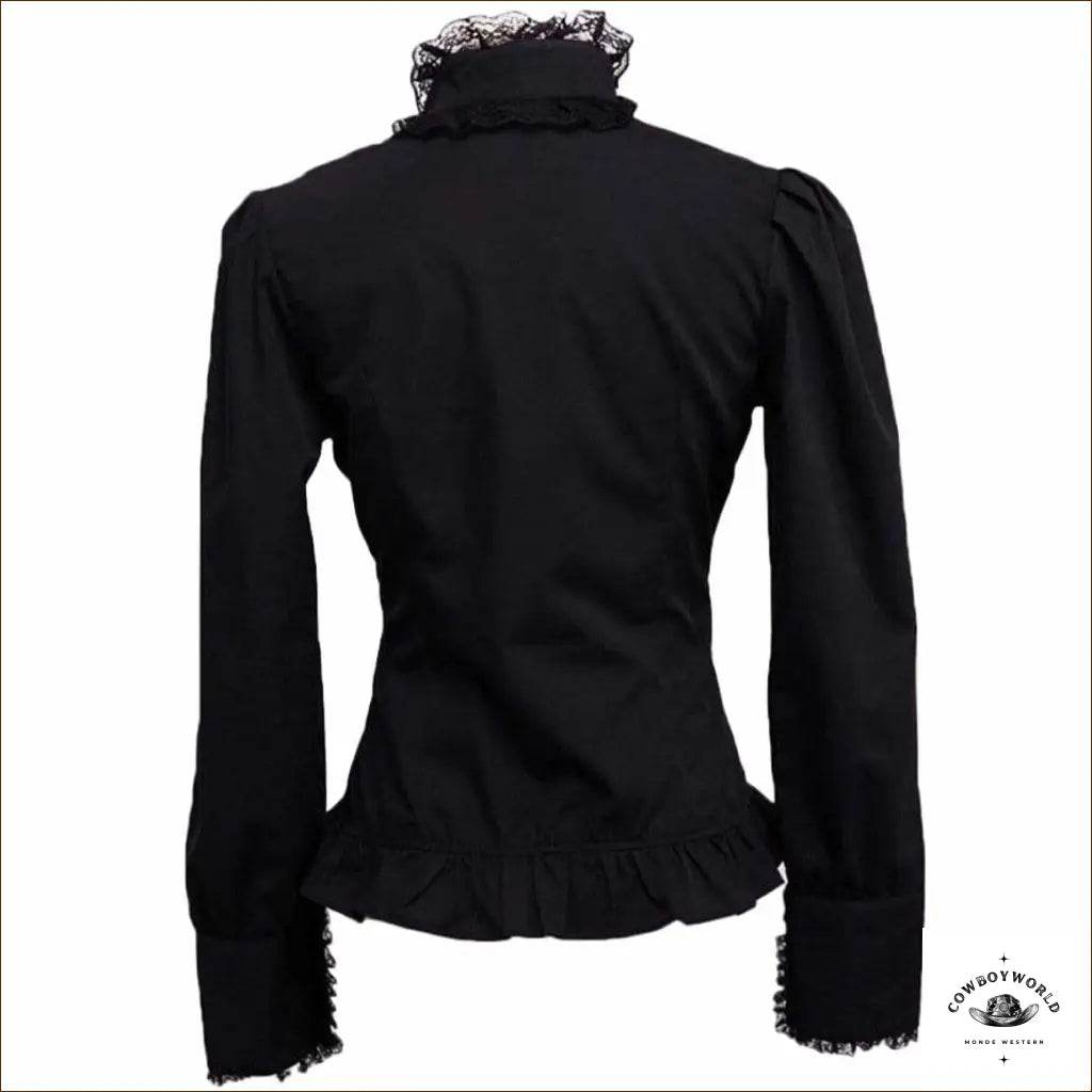 Chemise Noire Femme Country - Cowboy World