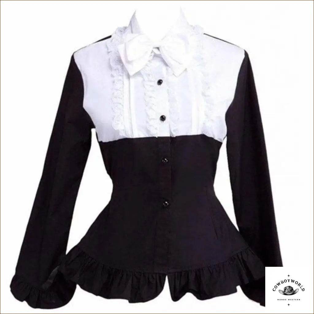 Chemise Noire Type Cowboy - Cowboy World