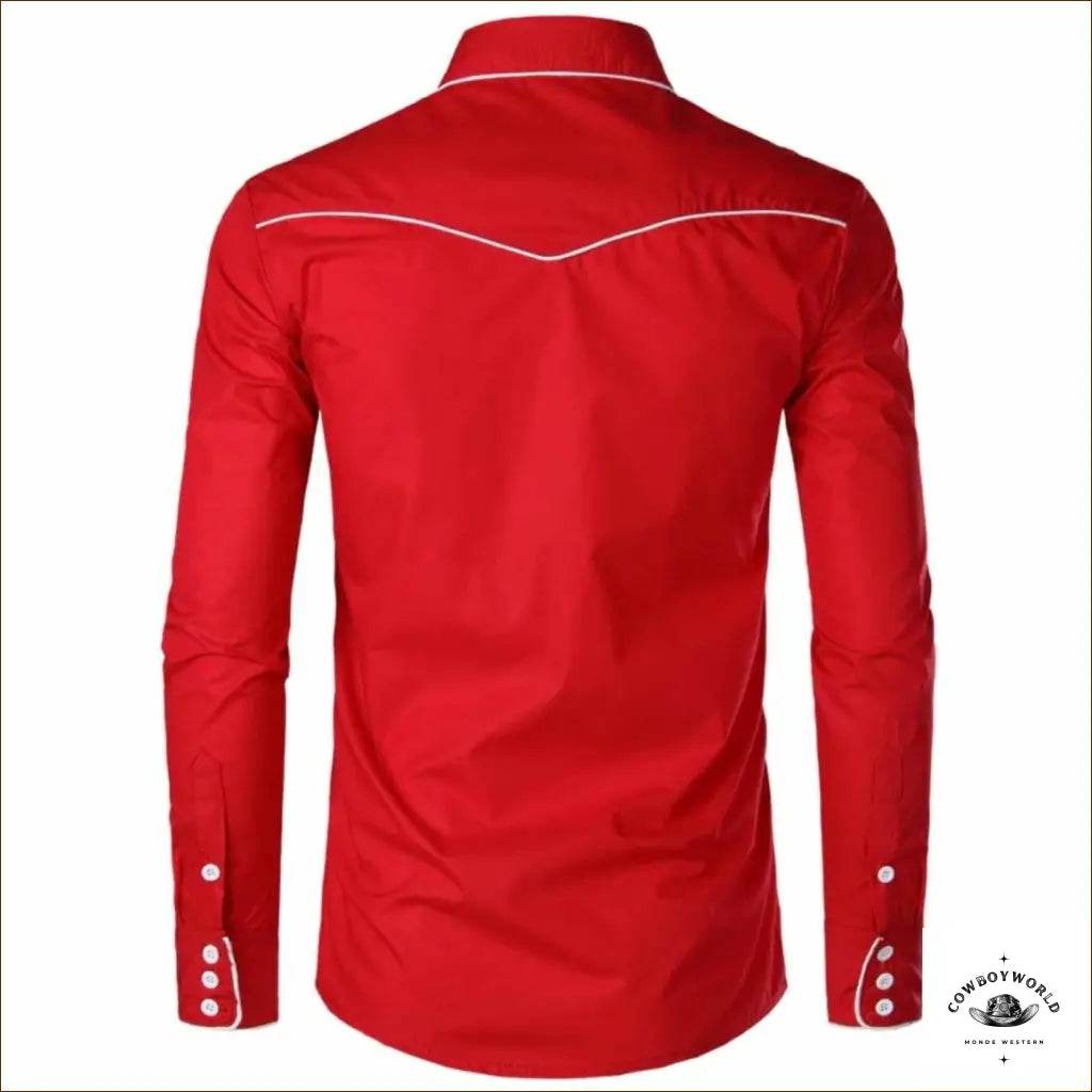 Chemise Rouge Western - Cowboy World