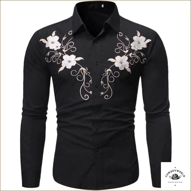 Chemise Western Brodée Homme - Cowboy World