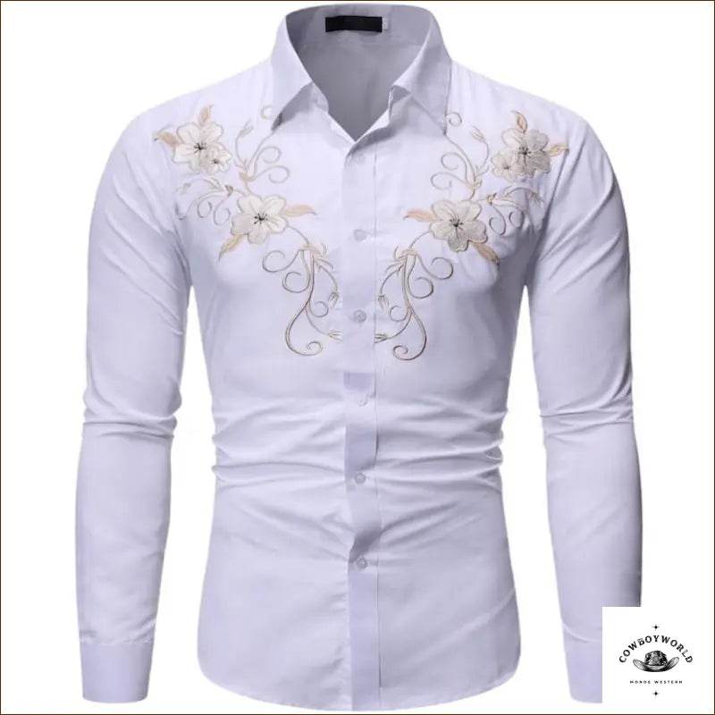 Chemise Western Brodée Homme - Cowboy World