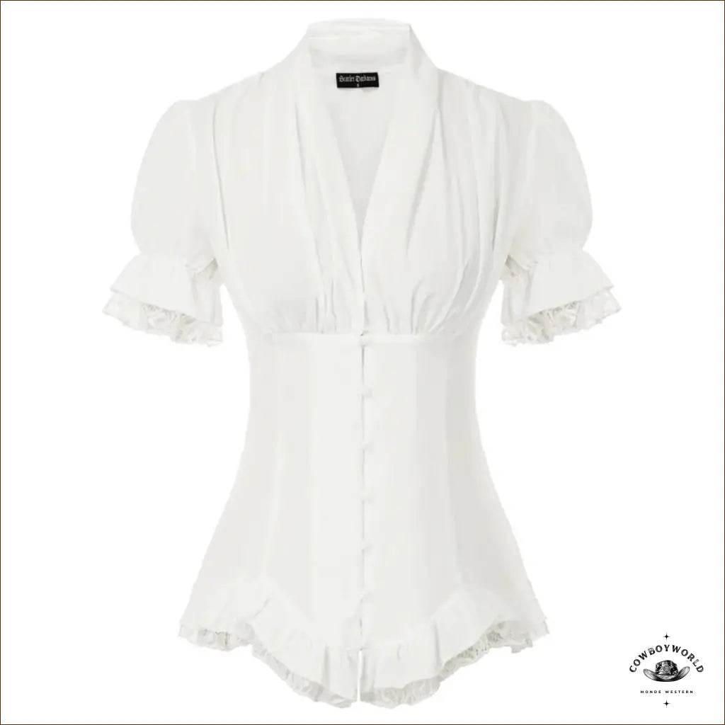 Chemise Western Femme Blanche - Cowboy World