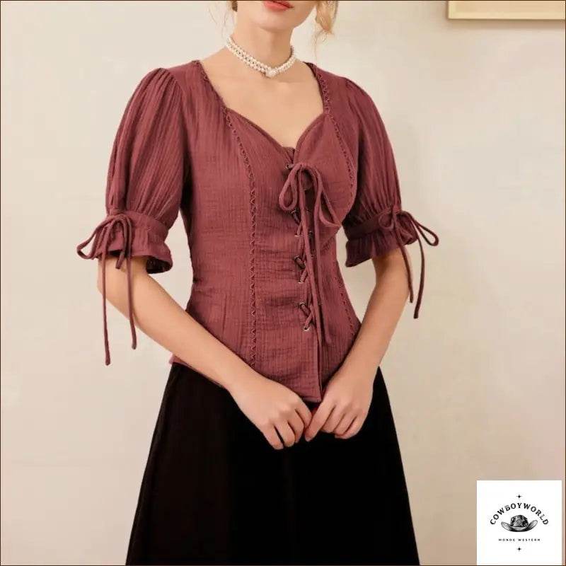 Chemise Western Femme Rose - Cowboy World