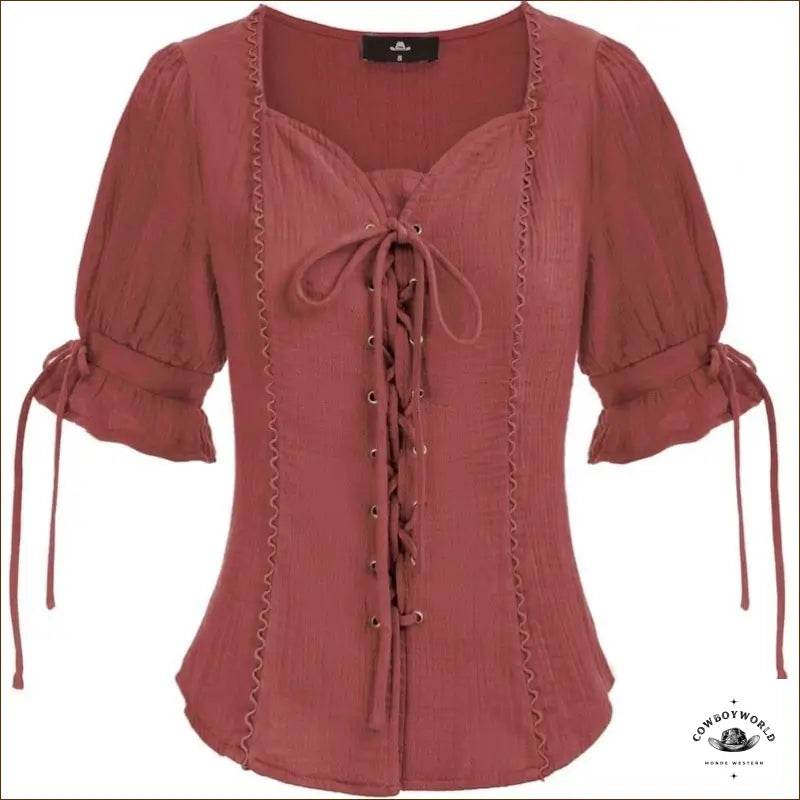 Chemise Western Femme Rose - Cowboy World