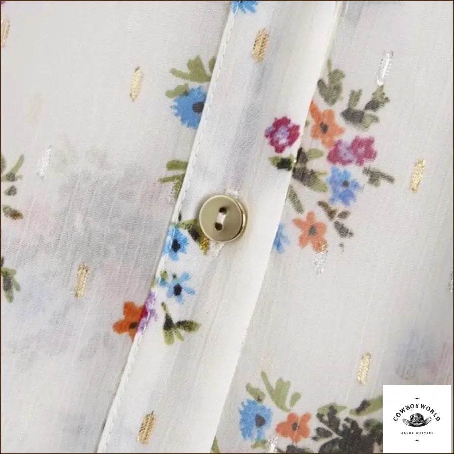 Chemise Western Fleurs - Cowboy World