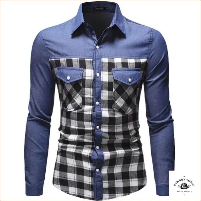 Chemise Western Jeans Homme - Cowboy World