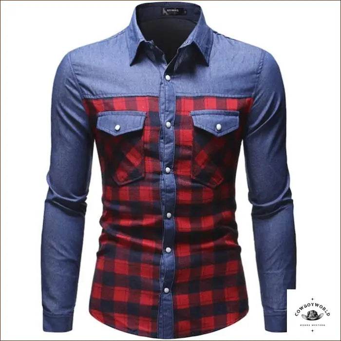 Chemise Western Jeans Homme - Cowboy World