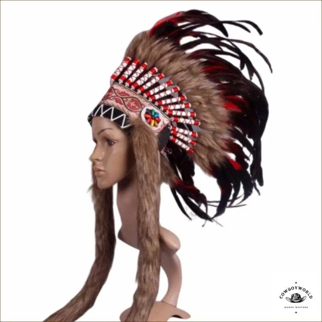 Coiffe Indienne Costume - Cowboy World