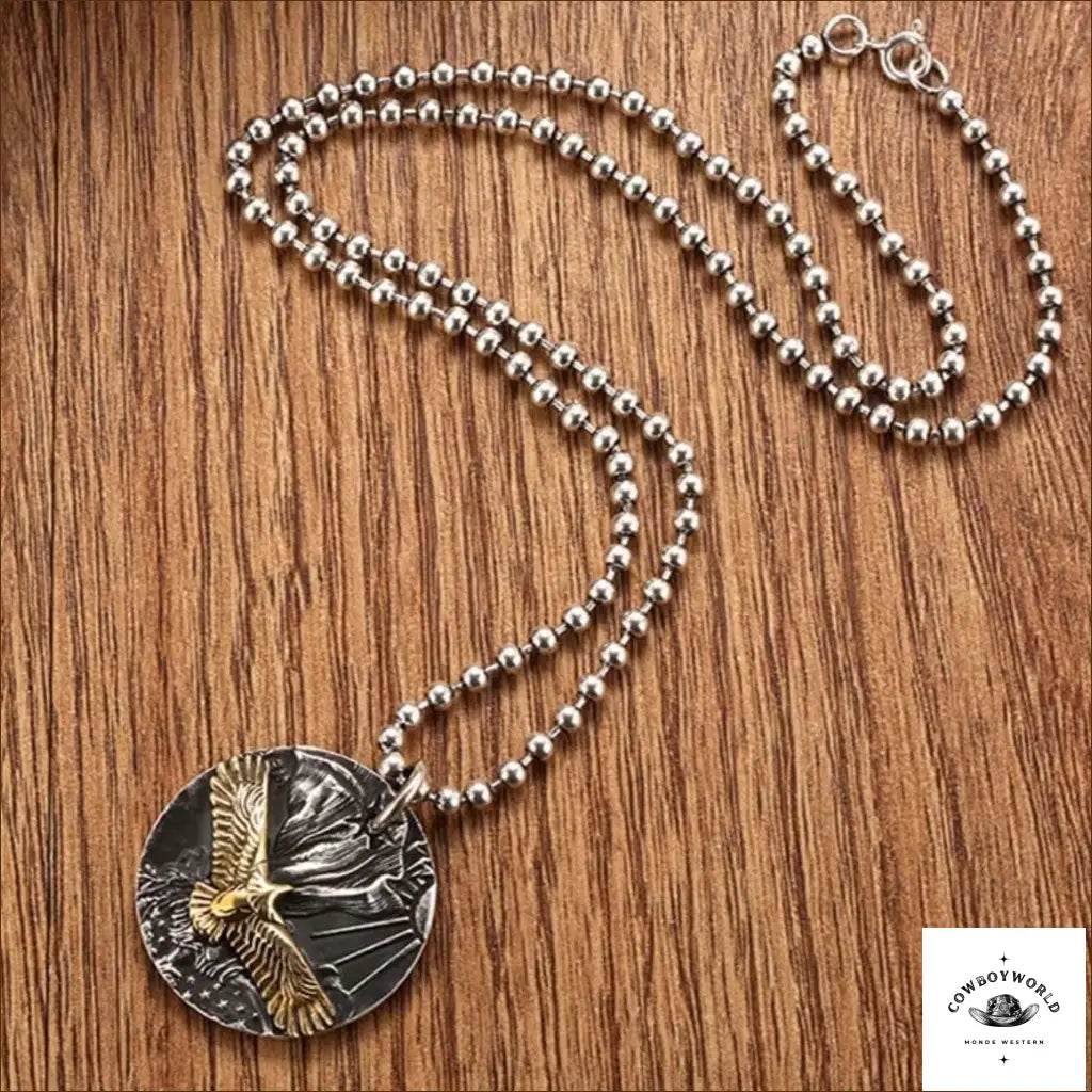 Collier Country Homme (Argent) - Cowboy World