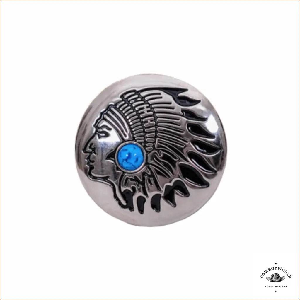 Conchos Apache Turquoise (10 pièces) - Cowboy World