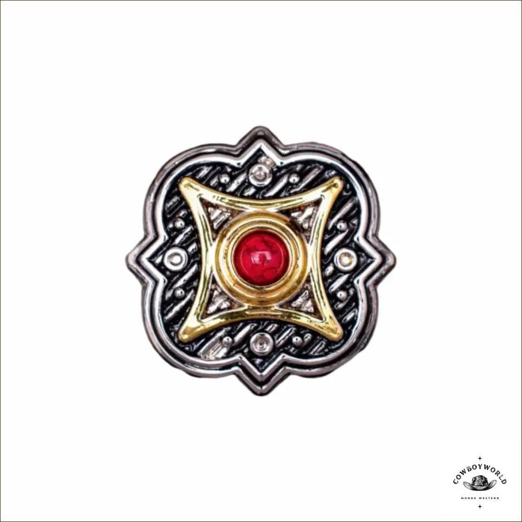 Conchos Art de l'Ouest (6 pièces) - Cowboy World