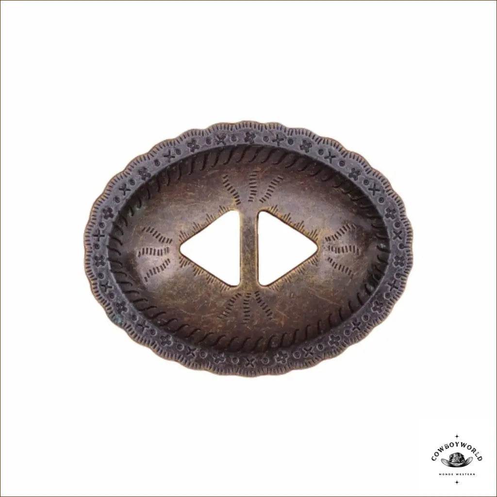 Conchos Authentiques Fendus (5 pièces) - Cowboy World