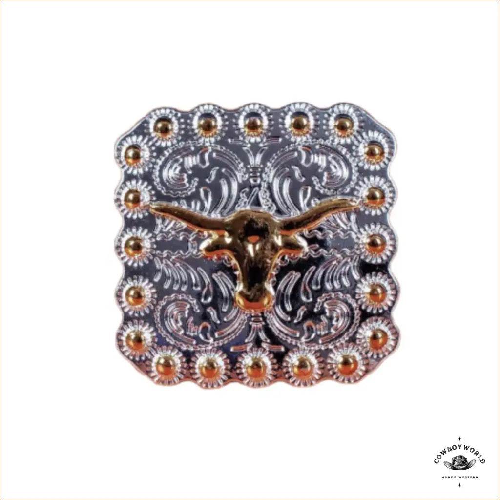 Conchos Buffle Orné (5 unités) - Cowboy World