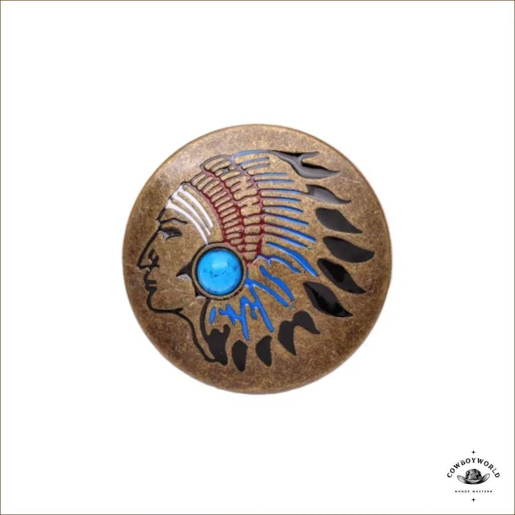 Conchos Couleurs Indien (10 pièces) - Cowboy World