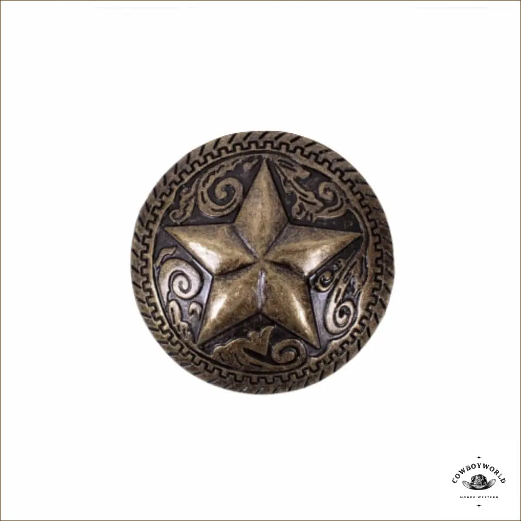 Conchos Étoile du Far West (5 pièces)