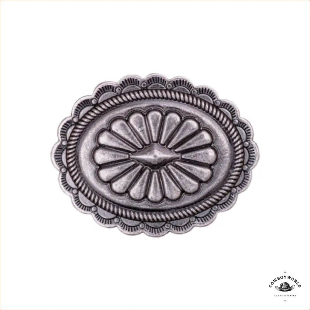 Conchos Fleur Authentique (10 pièces) - Cowboy World