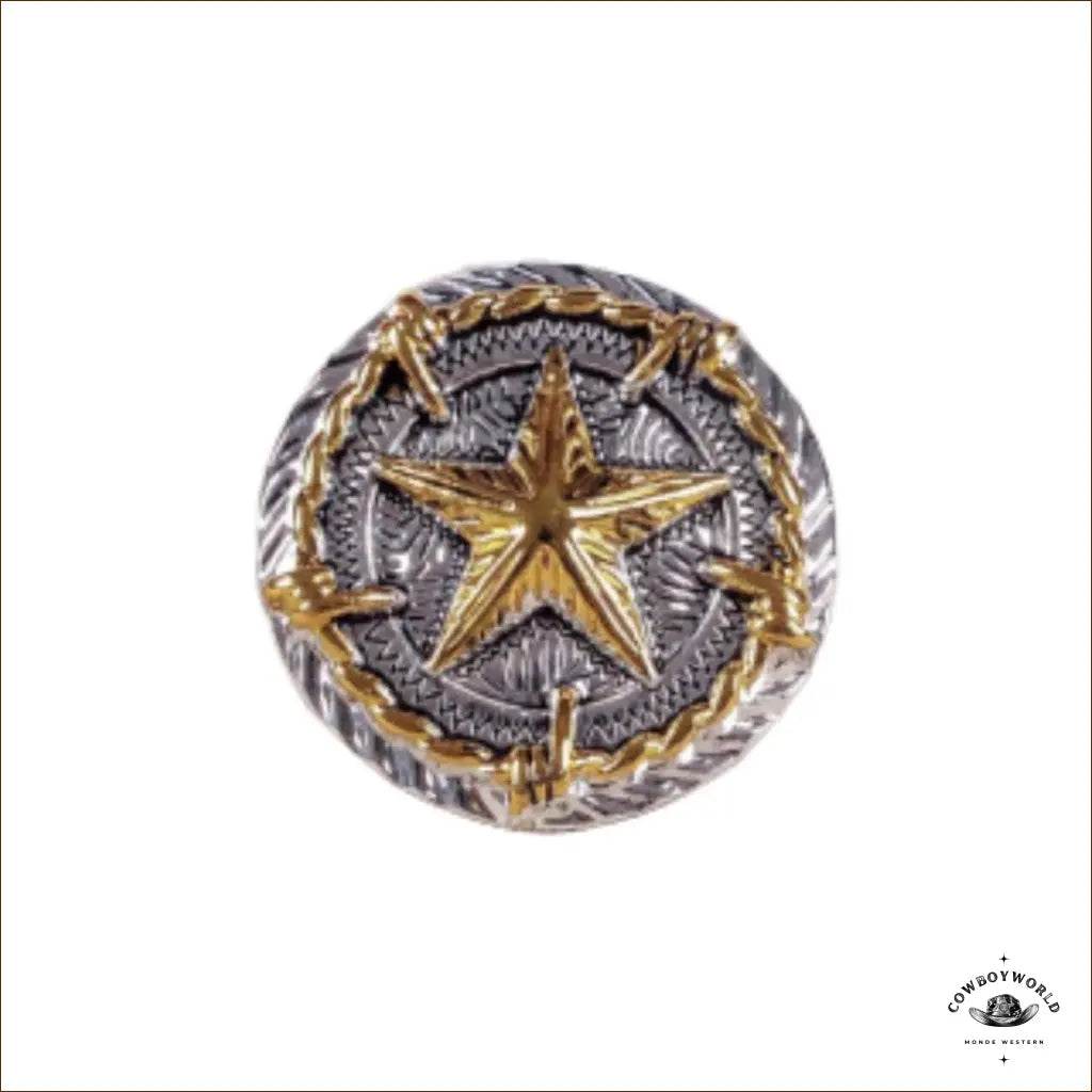 Conchos L'Étoile D'Or (5 pièces) - Cowboy World