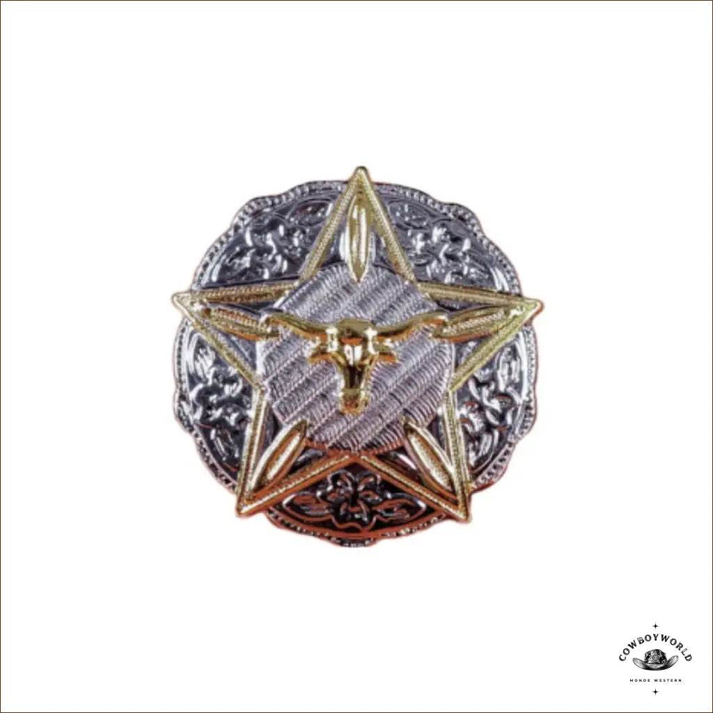Conchos L'Étoile du Buffle (6 pièces) - Cowboy World