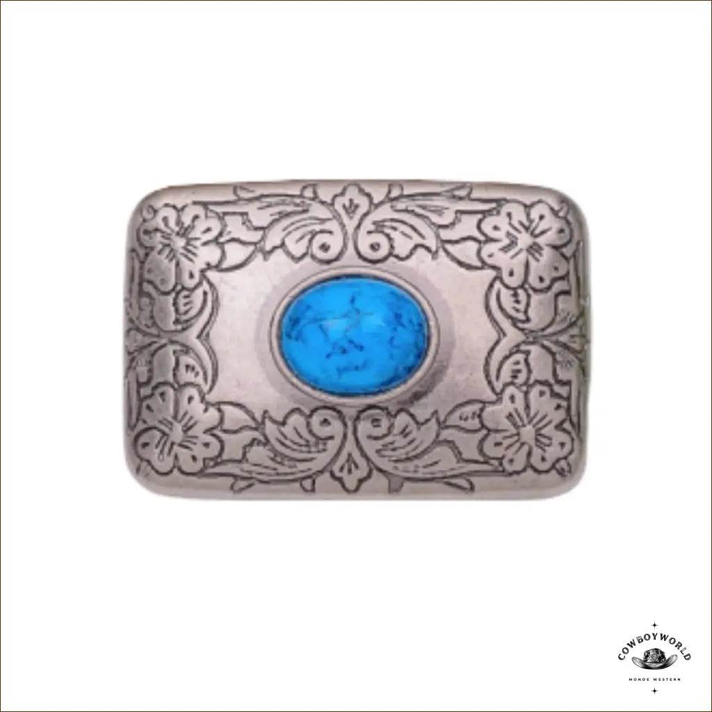 Conchos Western Turquoise (4 pièces) - Cowboy World