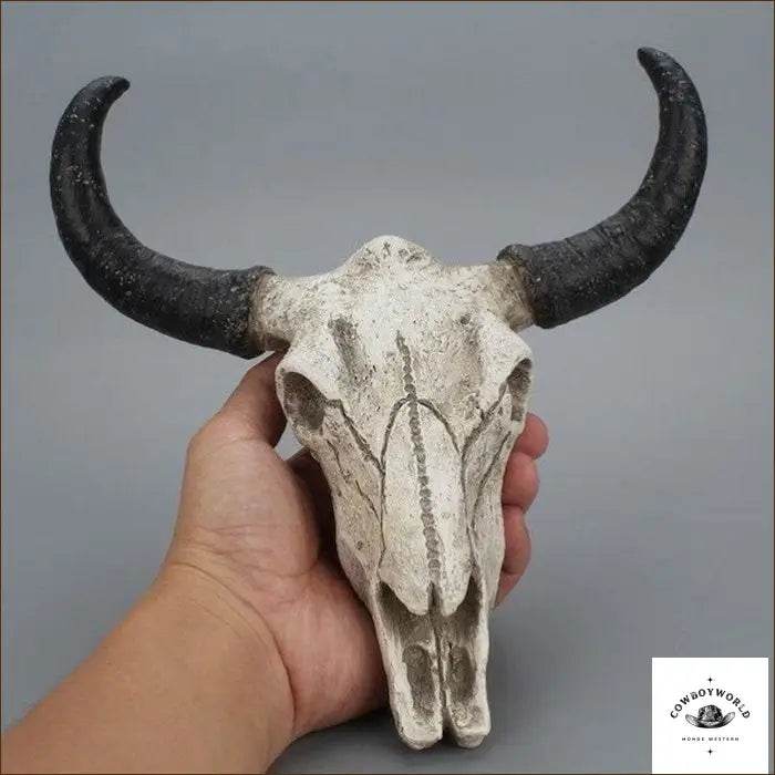 Crâne De Vache En Résine - Cowboy World