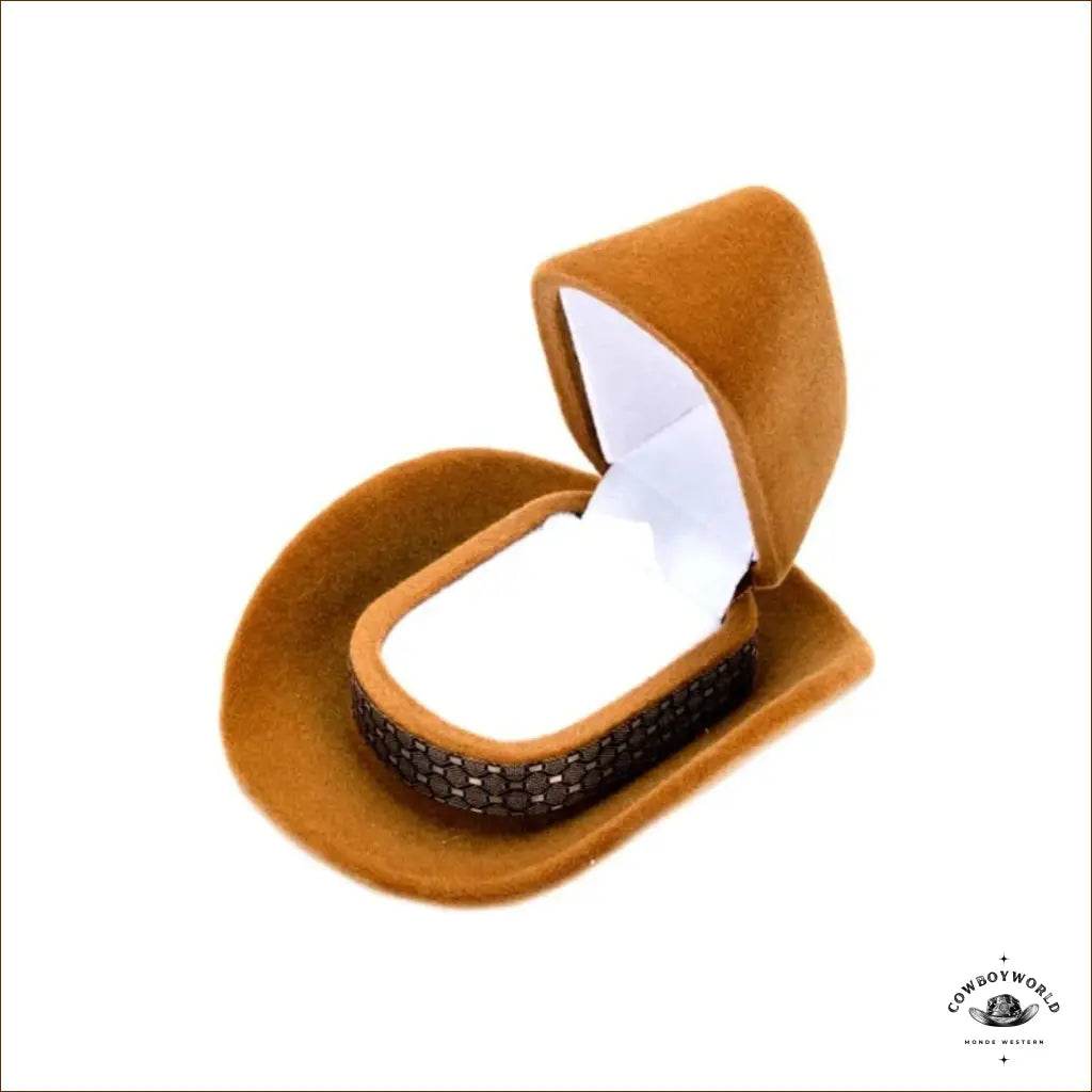 Écrin Pour Bague Chapeau de Cowboy - Cowboy World