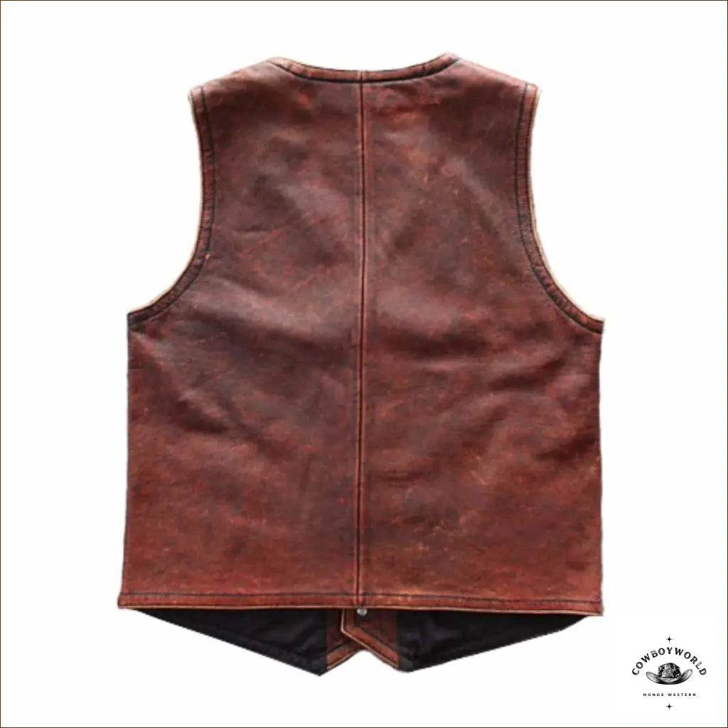 Gilet Cowboy Cuir - Cowboy World