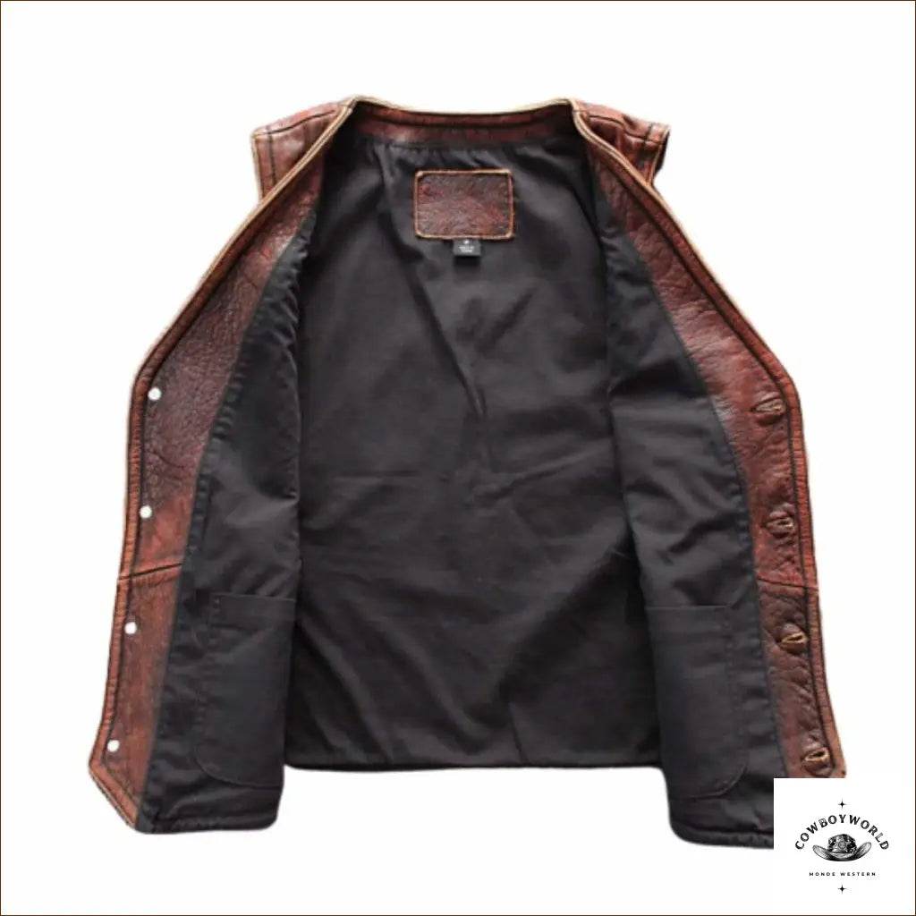 Gilet Cowboy Cuir