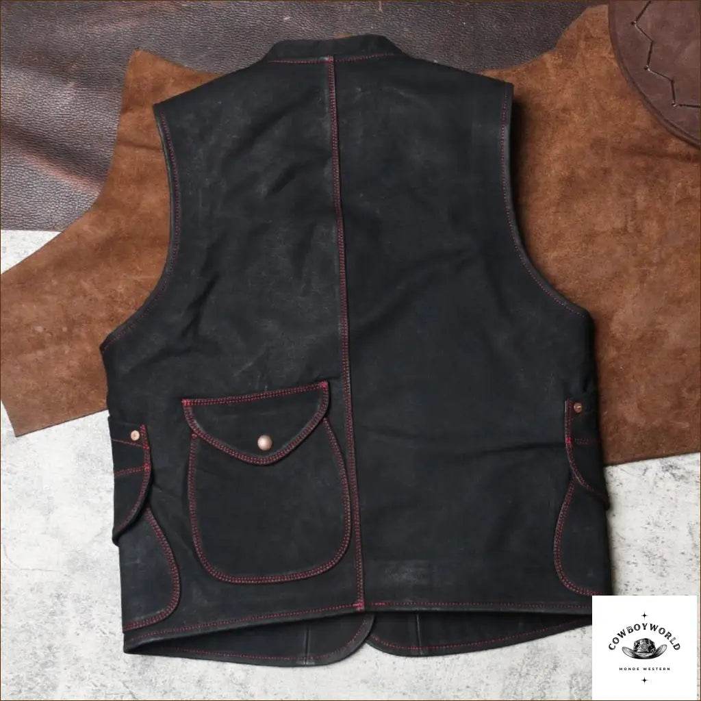Gilet Cowboy Noir - Cowboy World