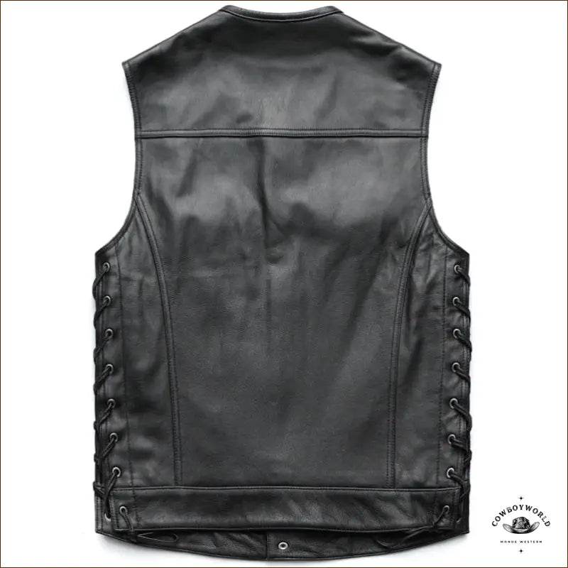 Gilet Noir Western Homme - Cowboy World