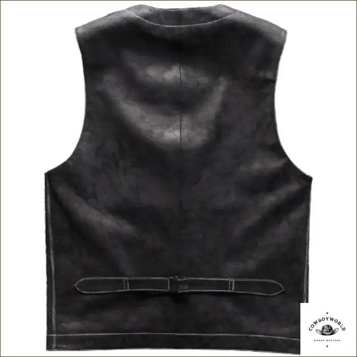 Gilet Western Noir - Cowboy World