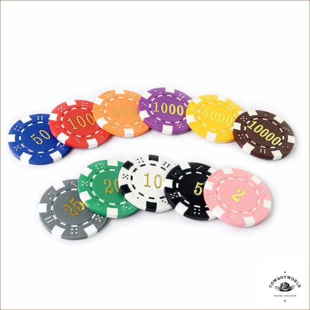 Jetons de Poker (200 à 500 jetons) - Cowboy World
