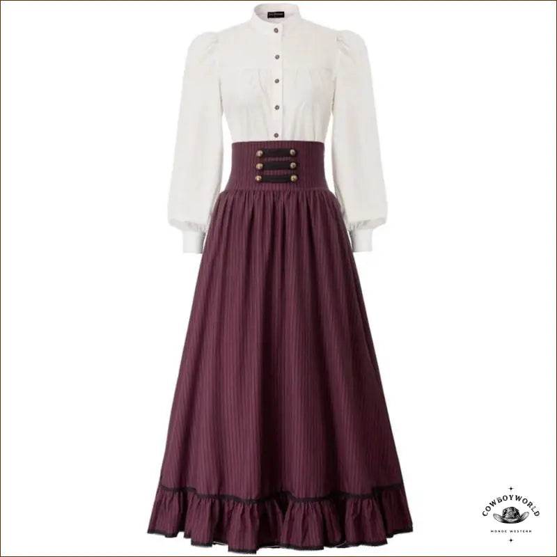 Jupe Longue Style Western Cow Girl - Cowboy World