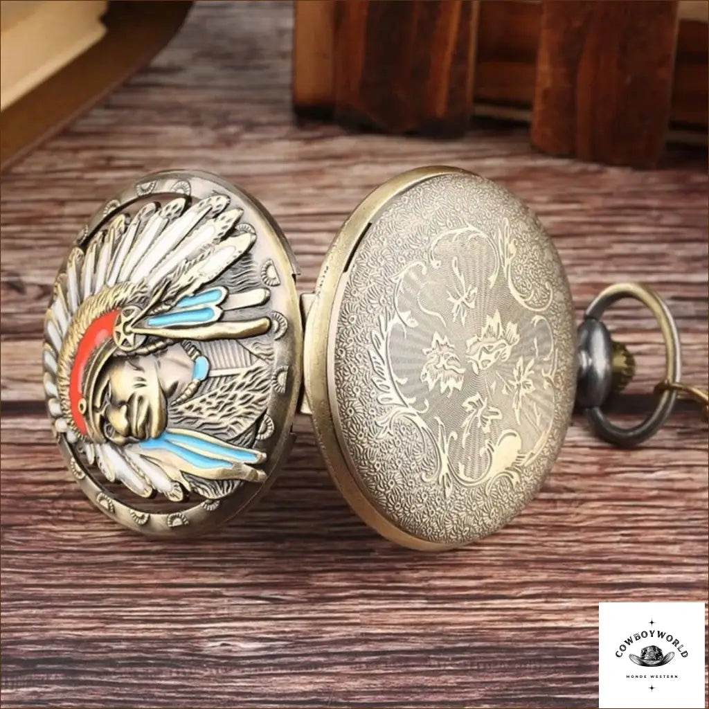 Montre à Gousset Chef Apache - Cowboy World