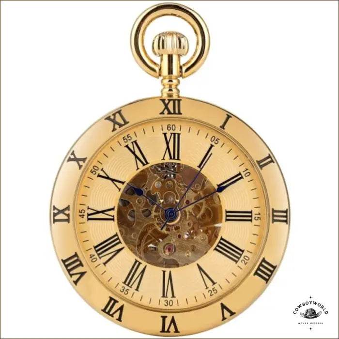Montre à Gousset Chiffres Romains - Cowboy World