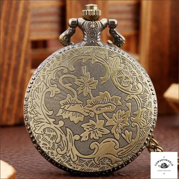 Montre à Gousset En Acier - Cowboy World