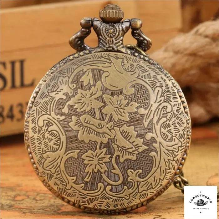 Montre à Gousset Gravure Dessin - Cowboy World