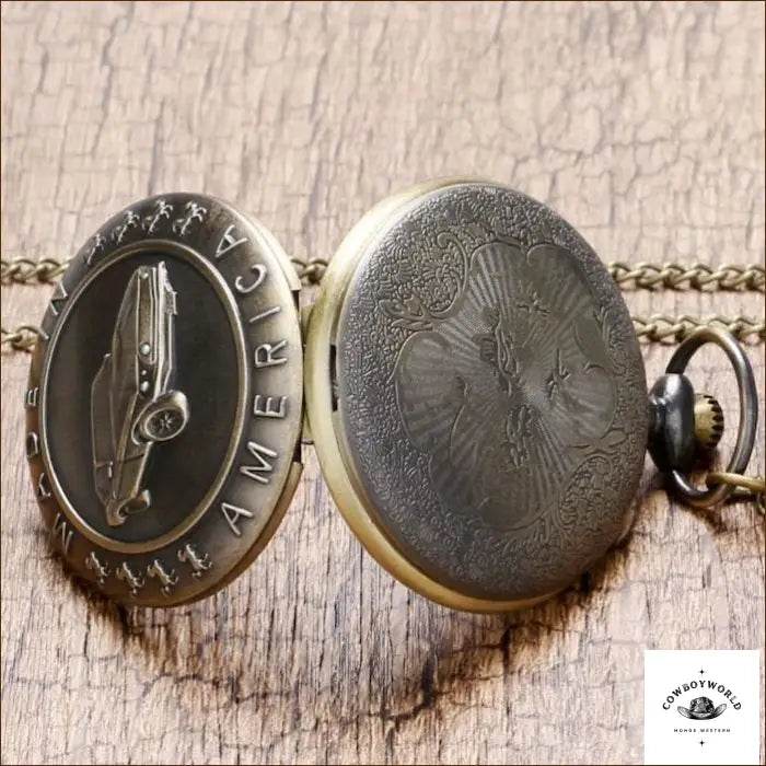 Montre à Gousset Homme Voiture - Cowboy World
