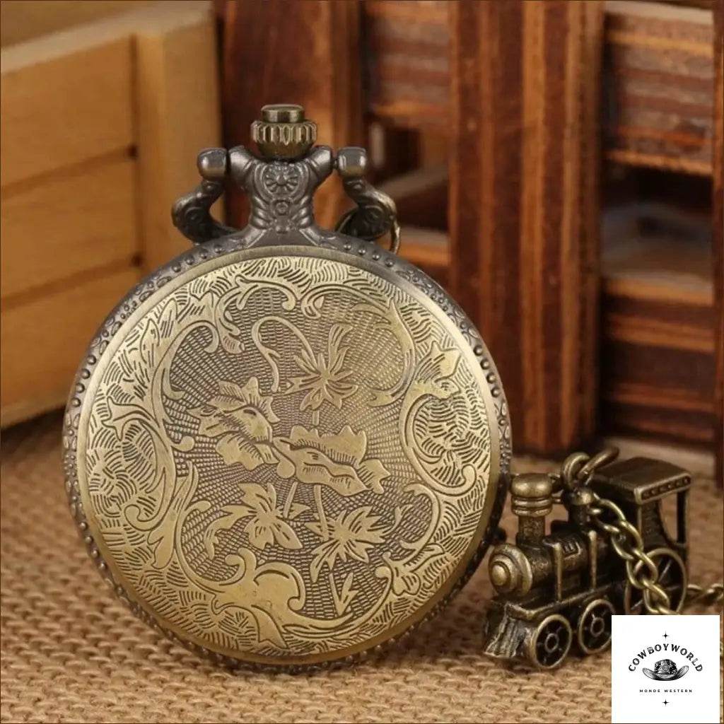 Montre à Gousset Locomotive - Cowboy World