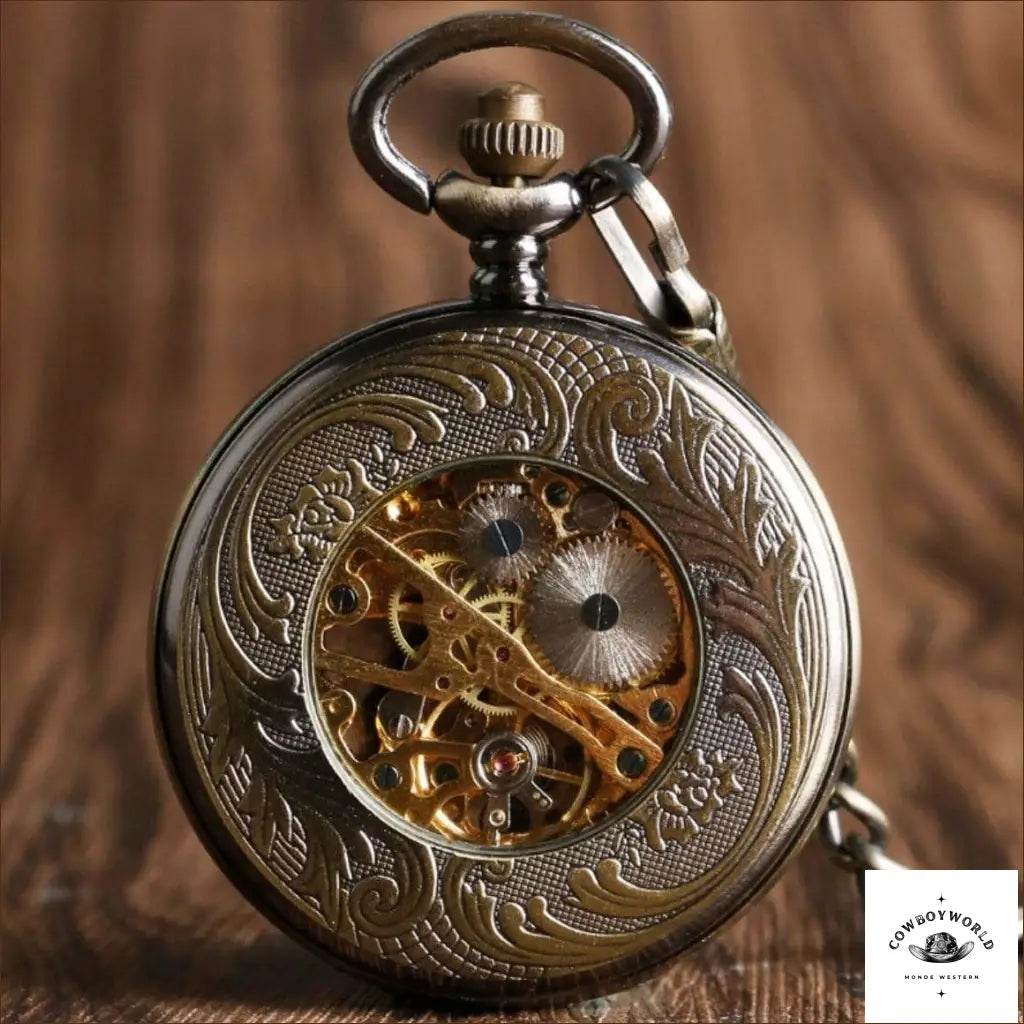 Montre à Gousset Mécanique Femme - Cowboy World