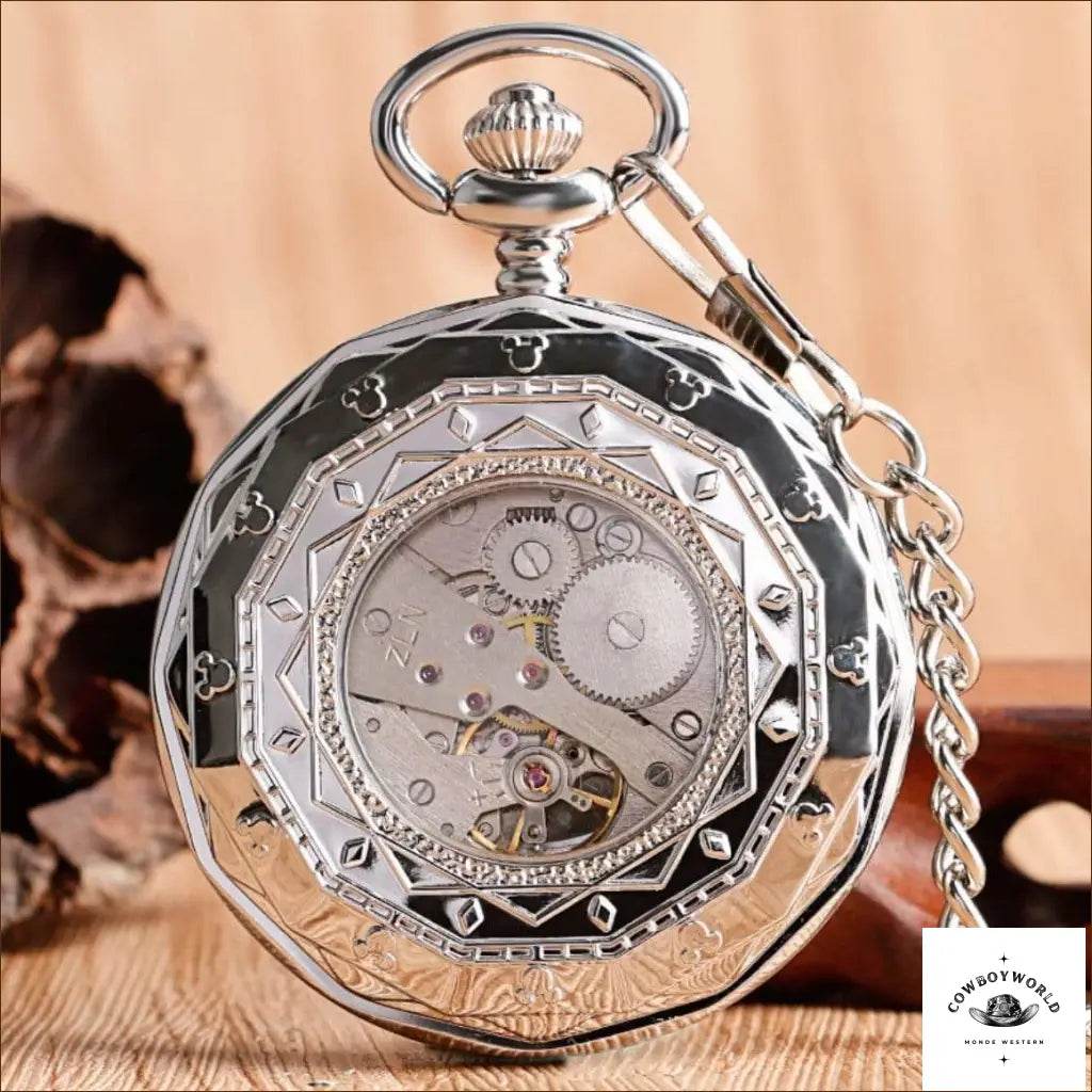 Montre à Gousset Mécanique Homme - Cowboy World