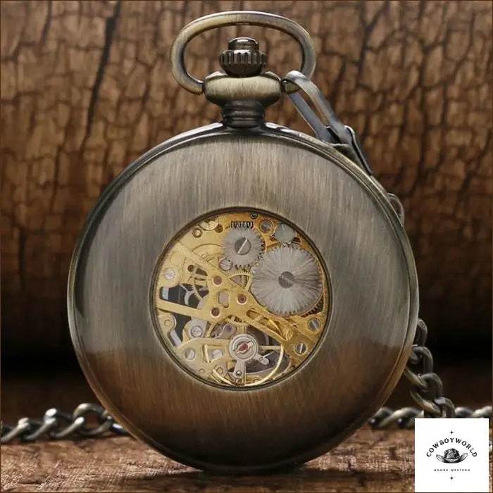 Montre à Gousset Mécanique à Remontage Manuel - Cowboy World