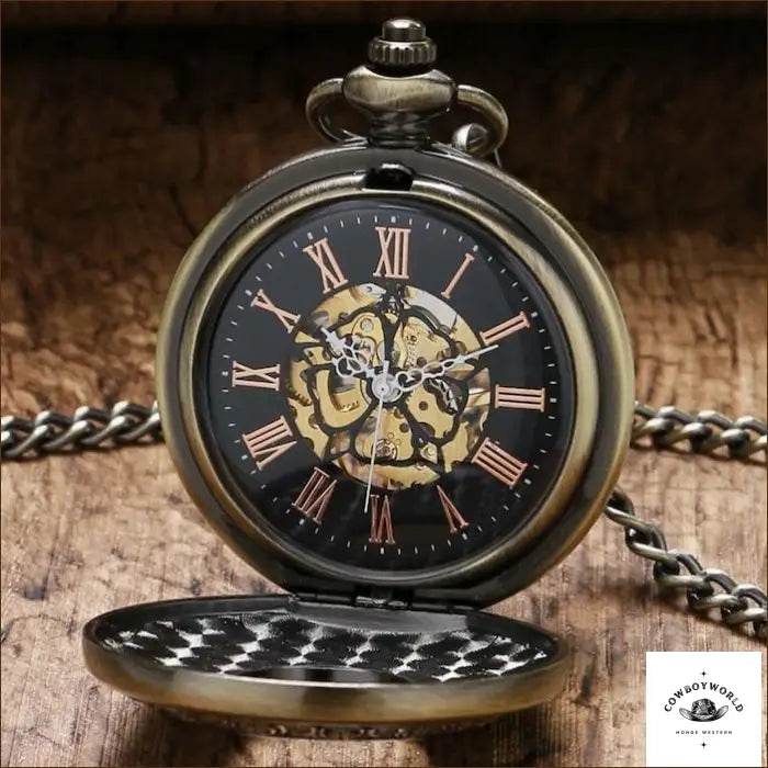 Montre à Gousset Mécanique à Remontage Manuel - Cowboy World