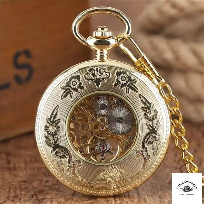 Montre à Gousset Mécanique à Remontoir - Cowboy World