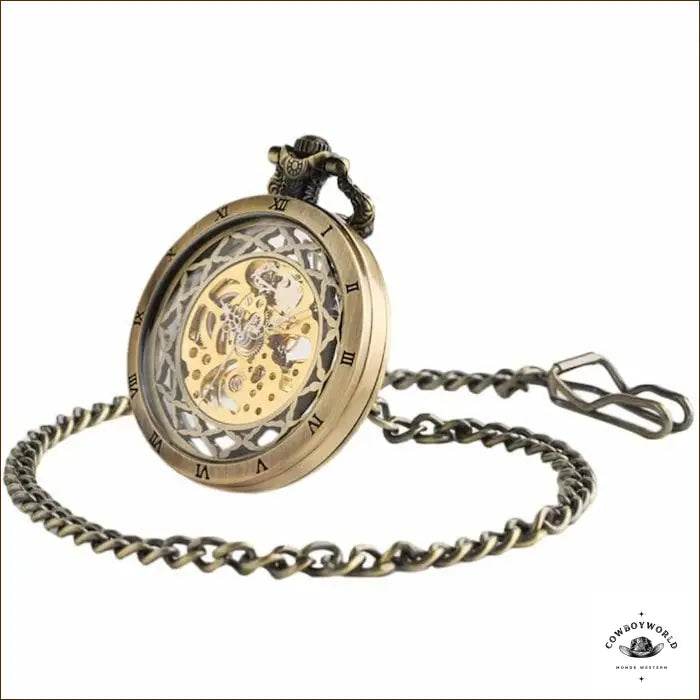 Montre à Gousset Mécanique Sans Couvercle - Cowboy World